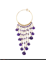 Orecchini Ishwara Donna in Argento Ametista ORPU5/AM - ORPU5/AM
